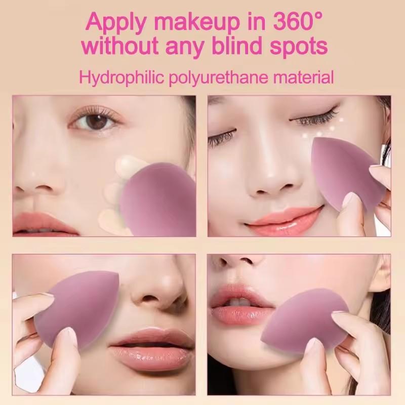 14pcs Makeup Sponge Set Canned High Quality Non-Latex Soft For Liquid Bb Cream Powder Application Dry Wet Dual-Use Powder Puff