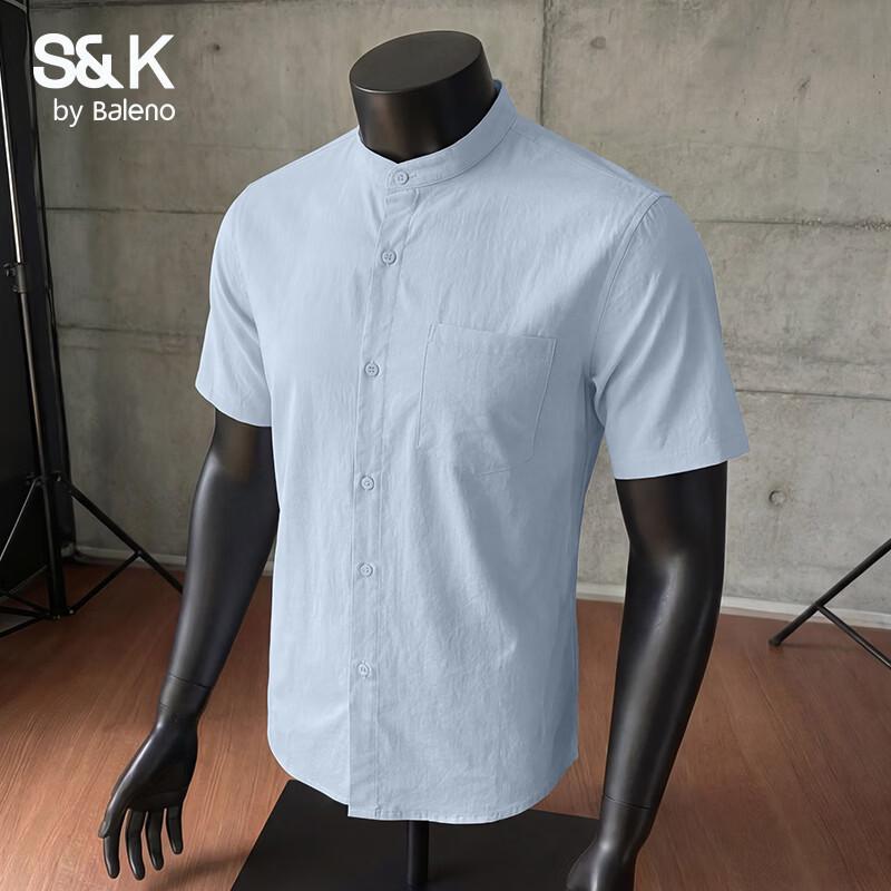 Мужская футболка-henley с коротким рукавом Baleno S&K