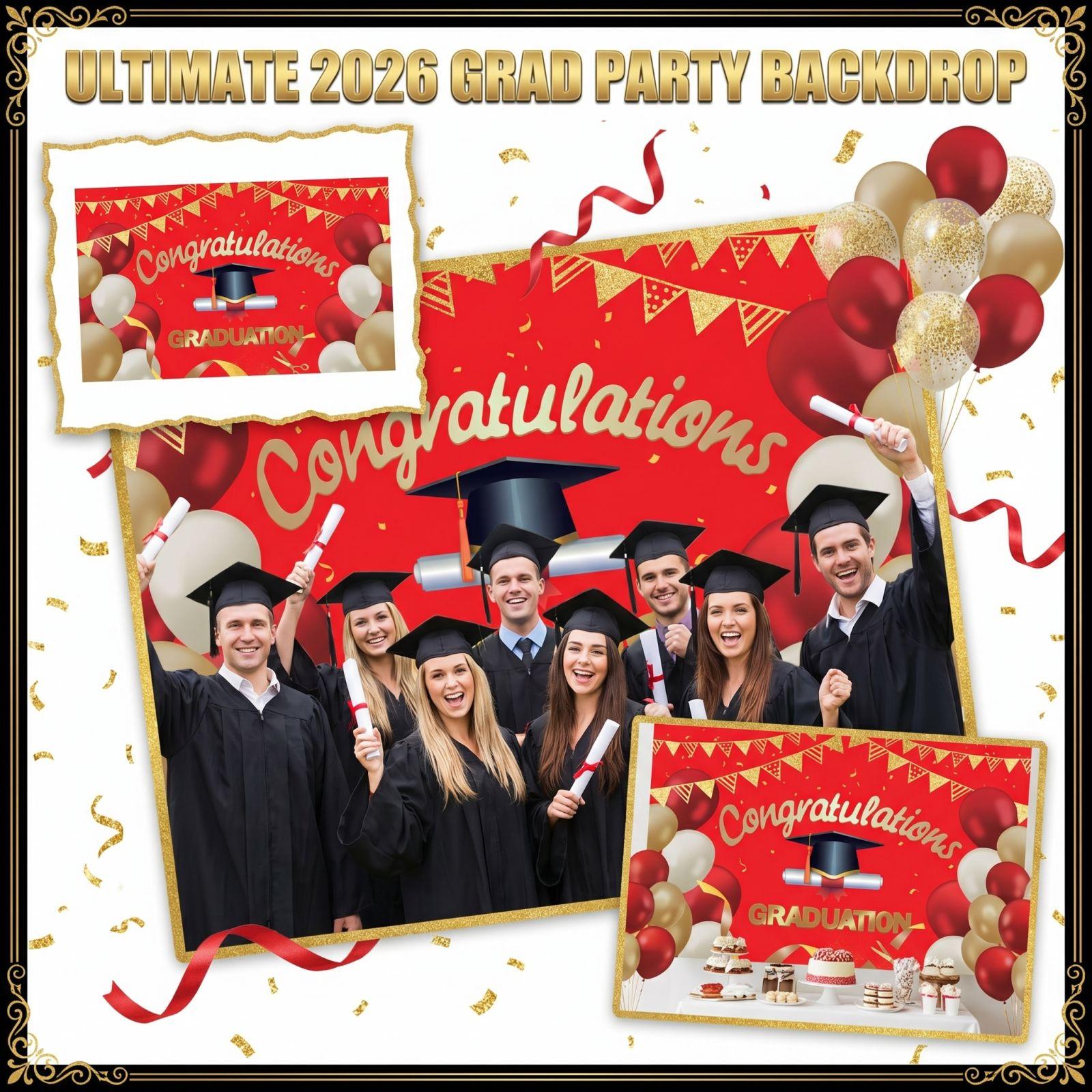 

Graduation Background Cloth 2026 Graduation Event Party Decoration Hanging Cloth Banner one size