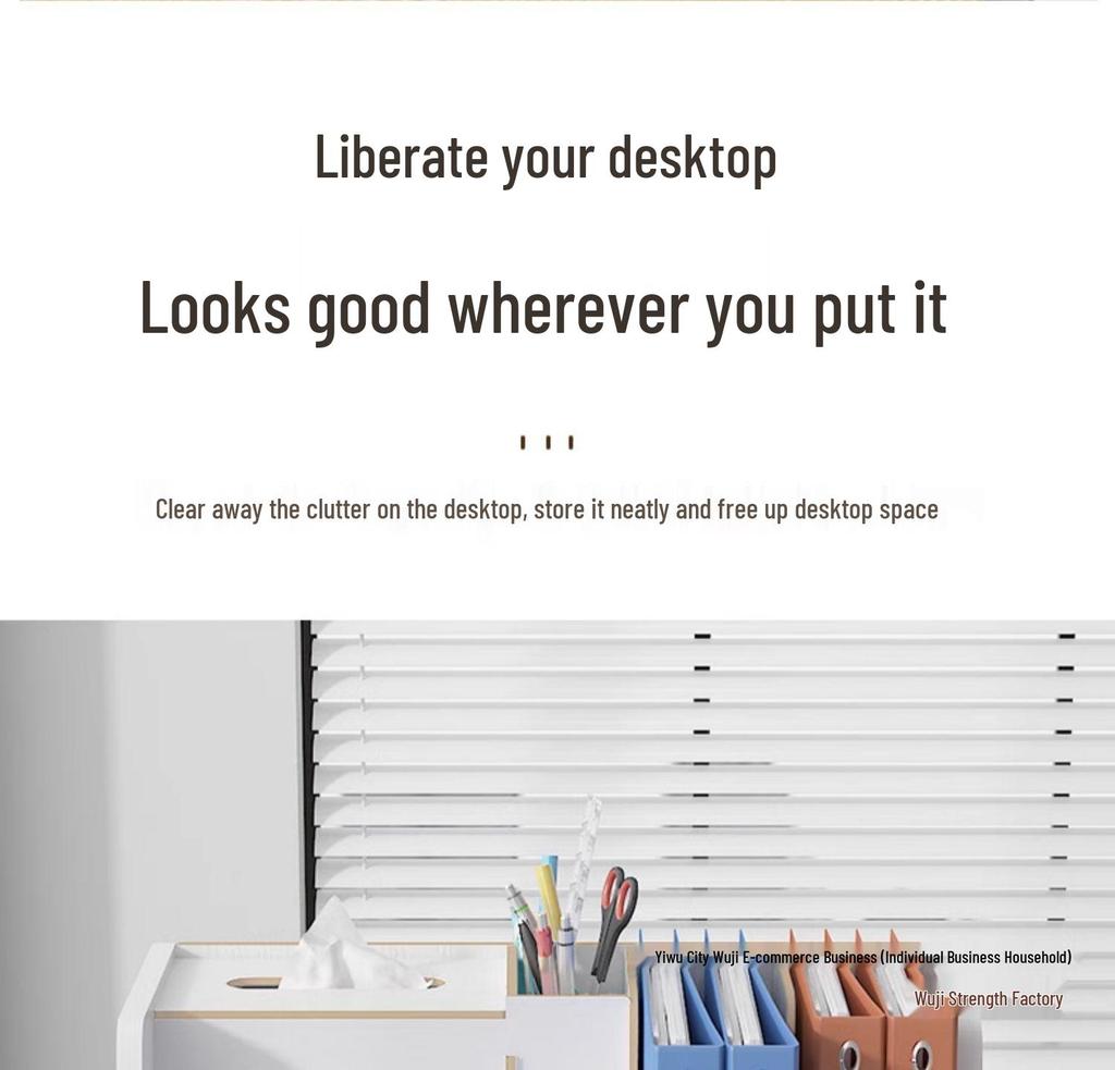 Desktop Organizer Storage Box with Drawers
