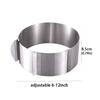Adjustable Sizes Mousse Baking Mold 6-12inch Cake Ring Molds Round Cake Rings  for Pastry Baking