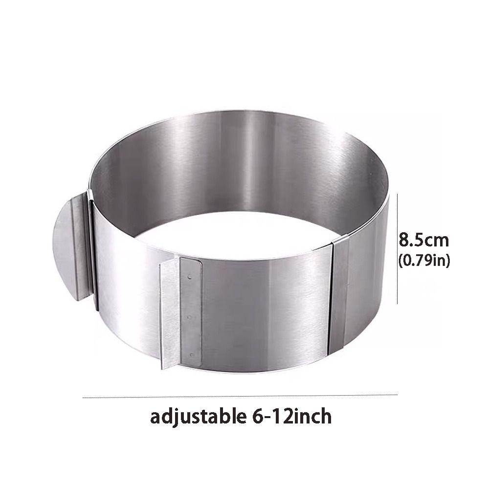 Adjustable Sizes Mousse Baking Mold 6-12inch Cake Ring Molds Round Cake Rings  for Pastry Baking