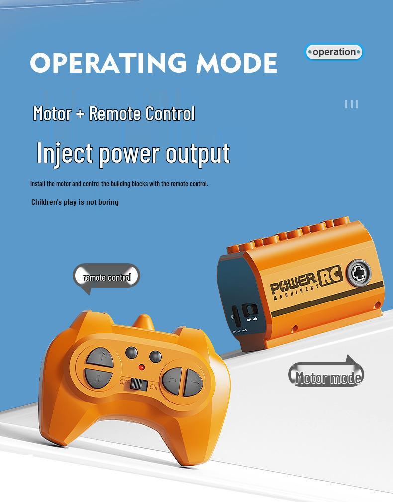Feile Large Particle Gear Linkage Motor Remote Control Building Blocks for STEM Education