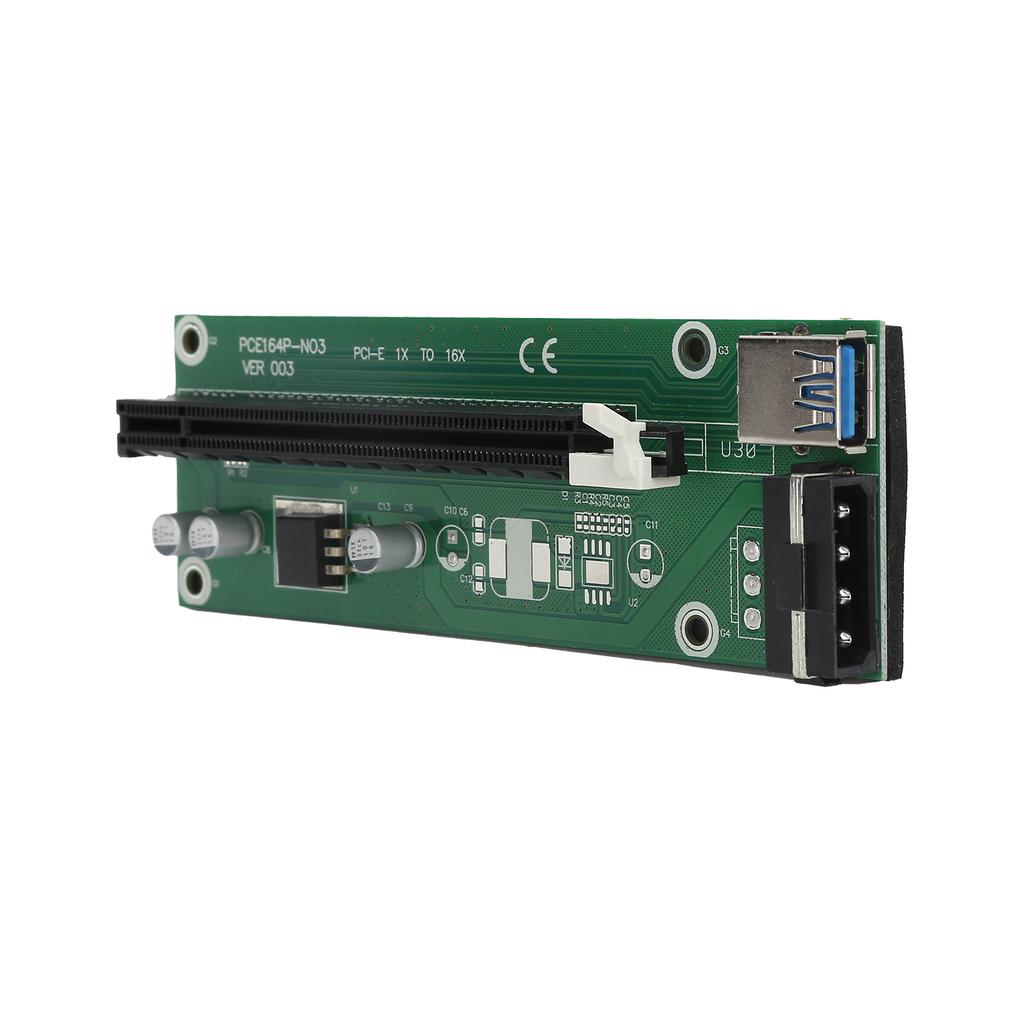 PCIE Riser 60cm 23.6in USB 3.0 PCIe Extender 1X 16X PCIE to Serial SATA Power Cable for Bitcoin Miner006