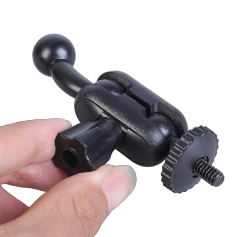 Ball Head Bracket Adapter 1/4in Male to 17mm Ball Adapter Tripod Mount Connector Angle Adjustable Phone Mount Adapter