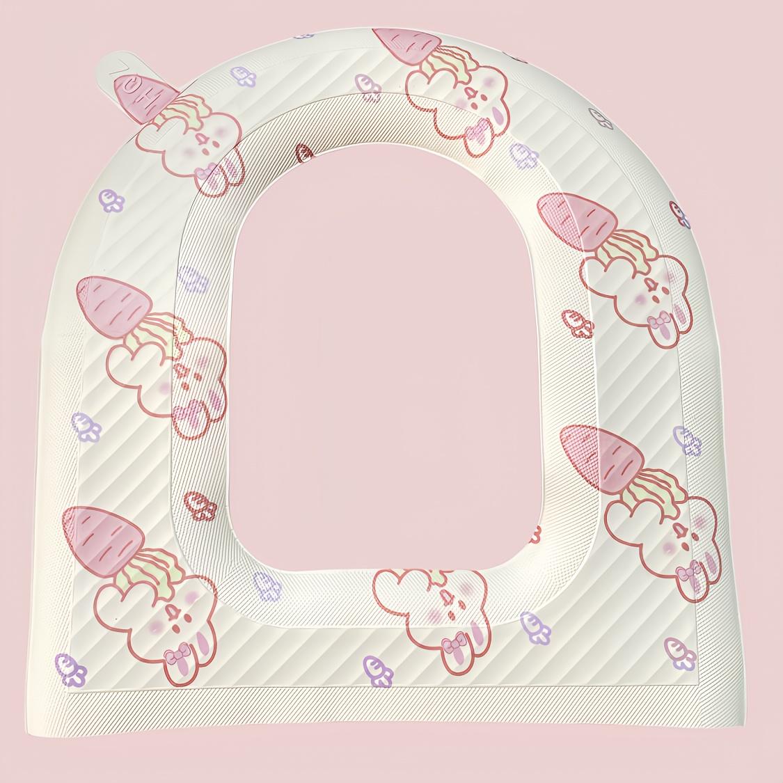 

High Quality EVA Foam Toilet Seat Cushion with Easter Bunny Rabbit Design - Waterproof, Hand Washable, Soft Comfort for Bathroom Use