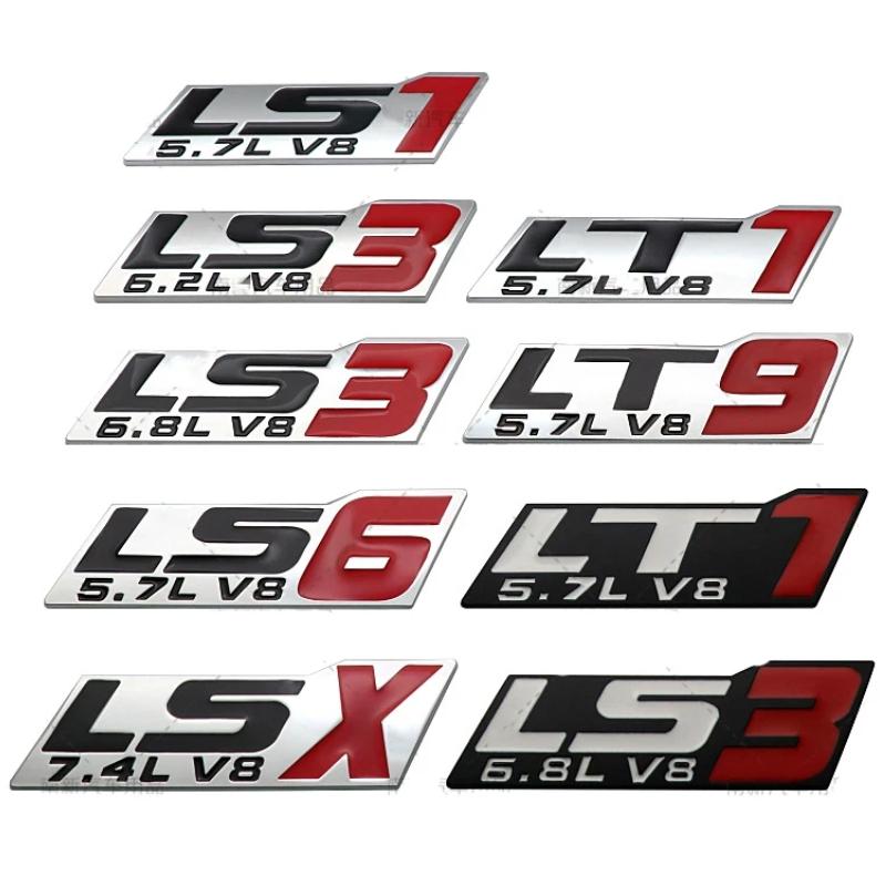 1Pc 3D Metal Car Body Rear Trunk Side Fender Emblem Sticker Auto Exterior Badge Decal