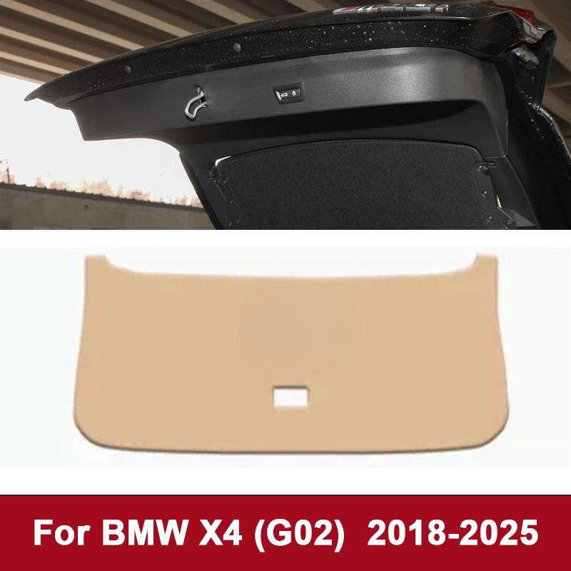 For BMW X4 G02 2018-2025 Car Car Boot Tailgate Kick Pad Leather Anti Kick Anti-dirty Trunk Door Mat Protection Decor Accessories