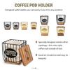 Fashionable Elegant Sturdy Coffee Storage Basket Solution Opening for Efficient Organization of Coffee Supplies