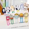 10 Stück Cartoon Holz Büroklammern Set Niedliche Katze Futterform Lesezeichen für Schüler Bunte Dekorative Schreibwaren für Tagebuch Notizen