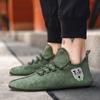 YRZL Men's Shoe Light Loafers Breathable Soft Comfortable Brown Walking Outdoor Casual Shoes Men 2024 Summer Lace Up Loafer Shoe