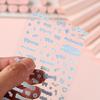 Glitter Stickers Scrapbooking Korean Deco Sticker Small Kawaii Rod Drop Stickers Journaling TTZ01