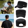 Fashion Anti-Uv Fishing Hat Casual Adjustable Sun Hat Cotton Breathable Flat Top Hat Spring Summer