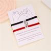 2Pcs/Set Magnetic Heart Attract Couples Love Bracelets For Women Men Handmade Braided Rope Adjustable Wristband Bracelet Jewelry