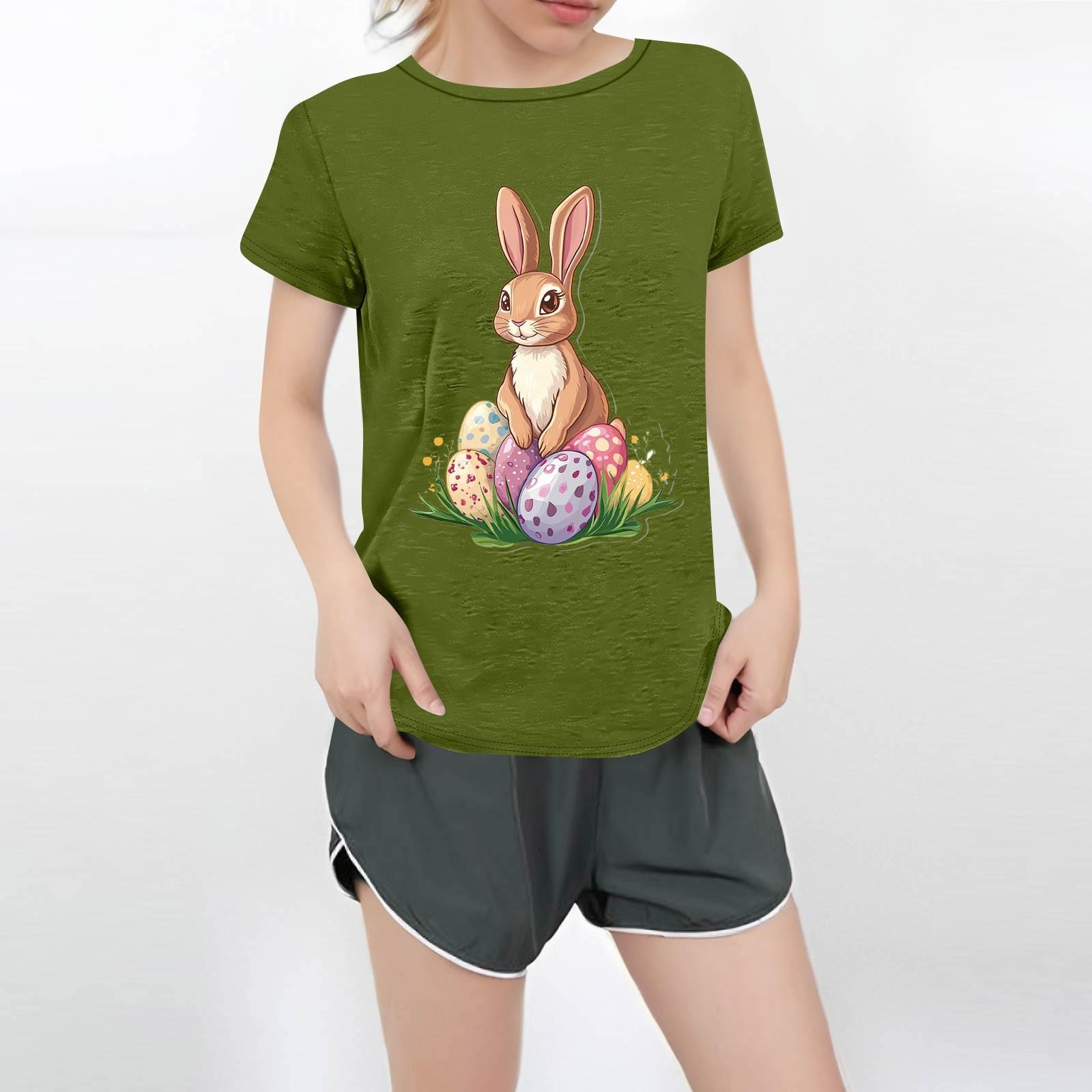 

Женская повседневная футболка с круглым вырезом и короткими рукавами с принтом L армия зеленый