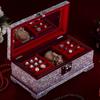Pingyao Lacquer Jewelry Box Vintage Non Heritage Gold Jewelry Storage Wedding Gift