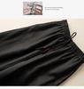 2024 Spring Summer Women's Cotton Linen Embroidered Wide-Leg High-Waist Casual Pants