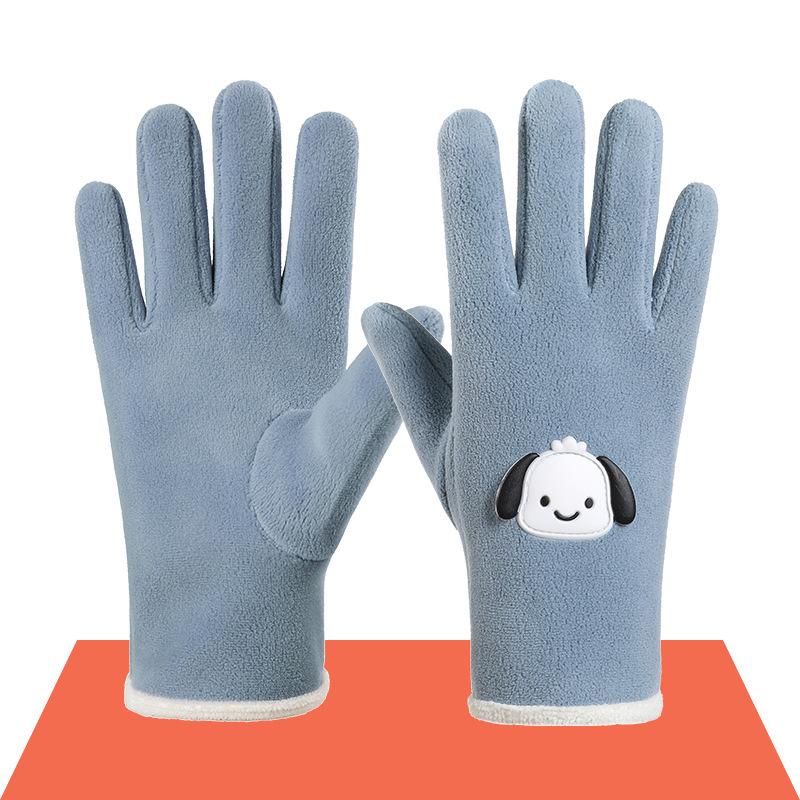 Gants pour enfants Automne et Hiver Garçons et Filles Étudiants Ajouter Velours Chaud Coupe-vent Froid Extérieur Cyclisme Hiver Gants pour enfants