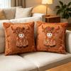 Sofa Bed Decor Highland Cow Pillow Cover 45x45cm Throw Pillow Case Cushion Cover  Aesthetic Decor