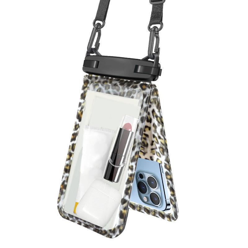 12x18.5 Waterproof Mobile Phone Bag Hanging Double Pocket Beach Swimming Outdoors Phone Pouch Storage Wallet Card Key Dry Bags