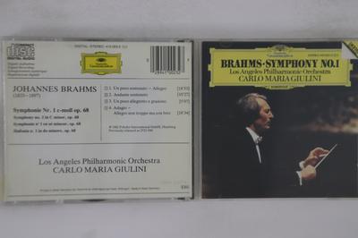 CD CARLO MARIA GIULINI - Brahms: Symfonie č. 1 LC0173 DEUTSCHE GRAMMO 1982 Německo Klasická Použité