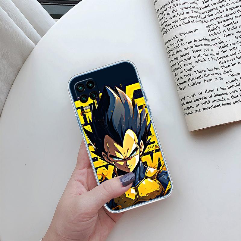 Dragon Ball Vegeta Transparent Phone Case for Motorola Moto G7 G8 G9 G84 G85 G73 G24 G15 Z2 Play Power Plus