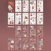 18 Sheets/Bag Christmas Sticker Book Deluxe Oversize Christmas Tree Character Landscape Sticker book Home Decoration