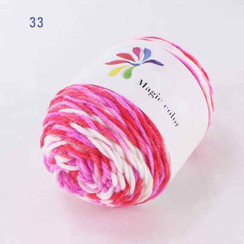 50g/Ball Adult Scarf Colorful Segment Dyeing 8 Strands Cotton Yarn Yarn DIY Hand Knitted