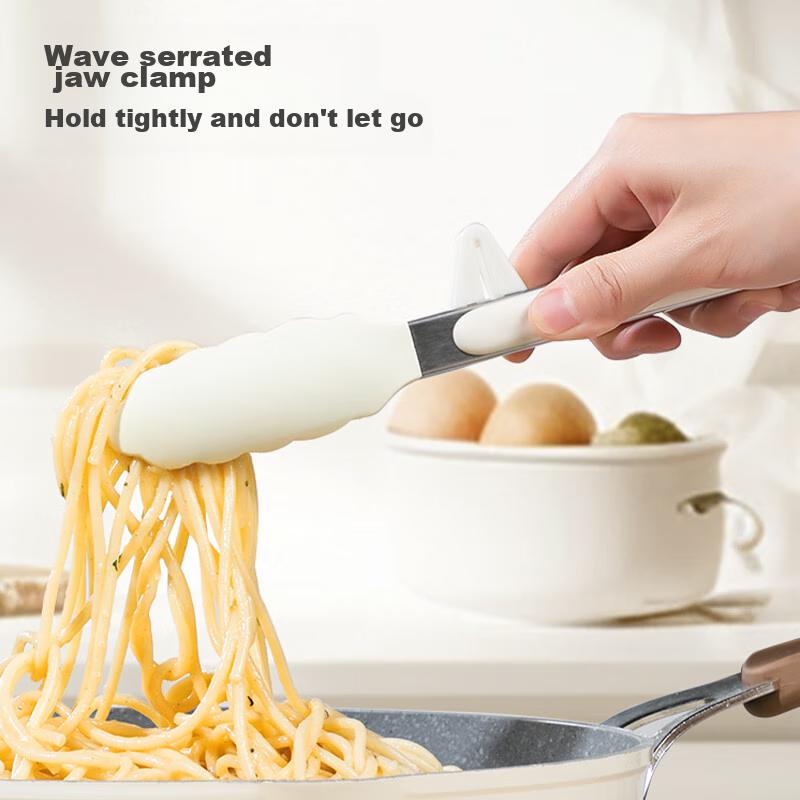 Jingdong Jingzao Tongs, Kitchen Barbecue Tongs, Silicone Stainless Steel Household 33cm
