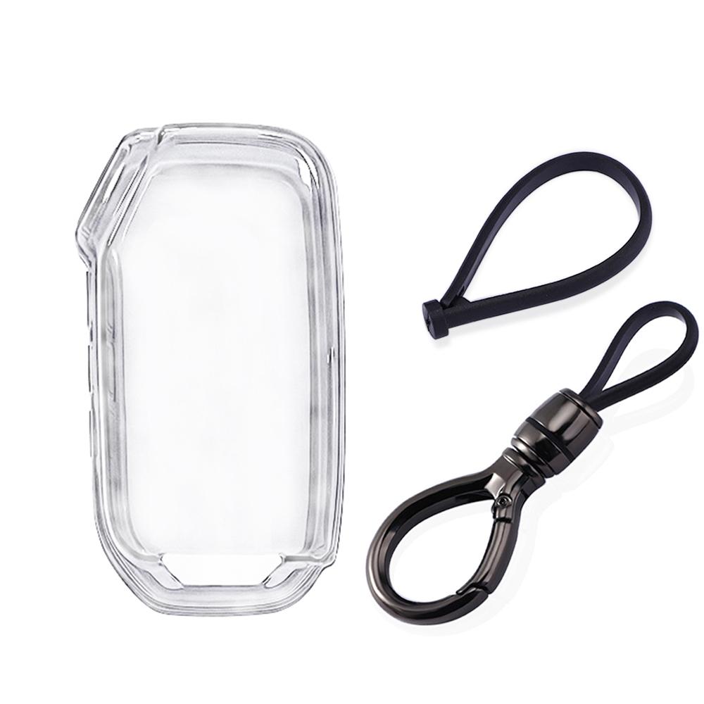 For Kia K5 Proceed Ceed Niro Sportage Xceed Seltos - Transparent Tpu Flip Folding Remote Key Case Keychain Car Key Cover
