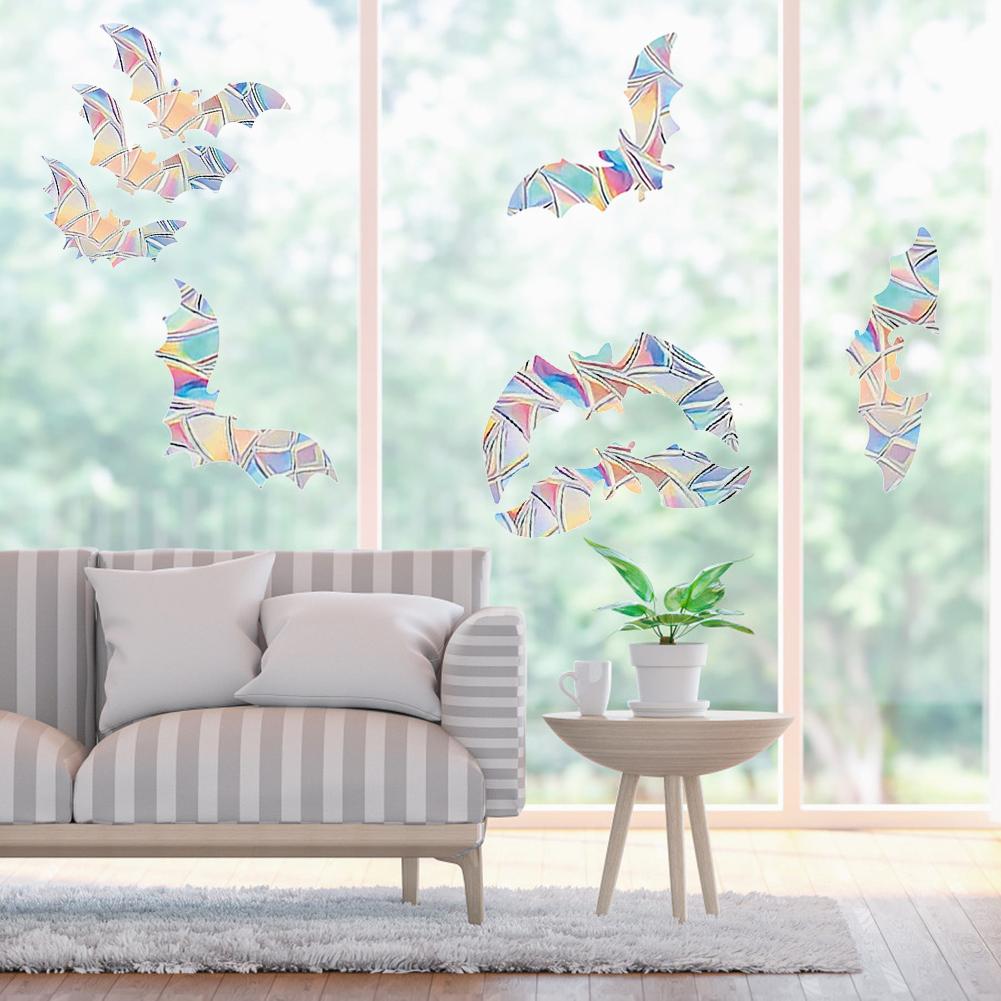 Electrostatic Window Decals Creative Chic Lightcatcher Rainbow Sticker Prismatic Butterfly Reusable Accessories for Home Door