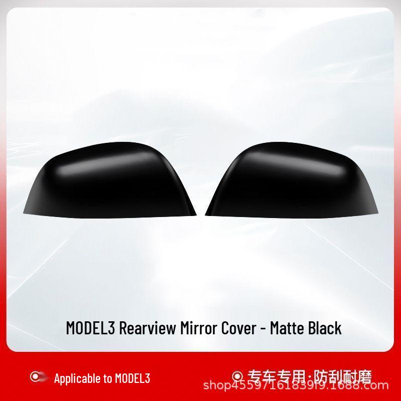 

Tesla Model Y/3 Rearview Mirror Carbon Fiber Cover: Protective & Decorative Shell