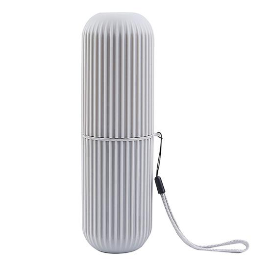 

Портативный дорожный пылезащитный держатель для зубной щетки и зубной пасты, чехол для хранения чашки серый