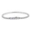 ORSA JEWELS Authentic 925 Sterling Silver Tennis Bracelet Fashion 2mm 3mm 4A Clear Zirconia Bracelet Jewelry for Women SB225