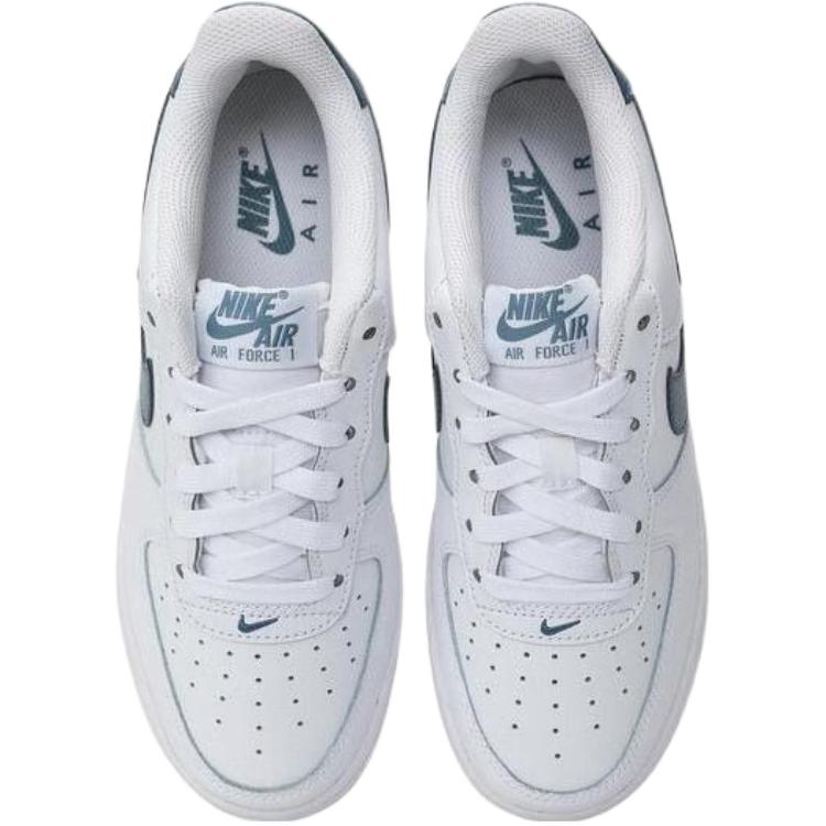 Nike Air Force 1 GS White Thunderstorm Blue Metallic Silver FV5948-121