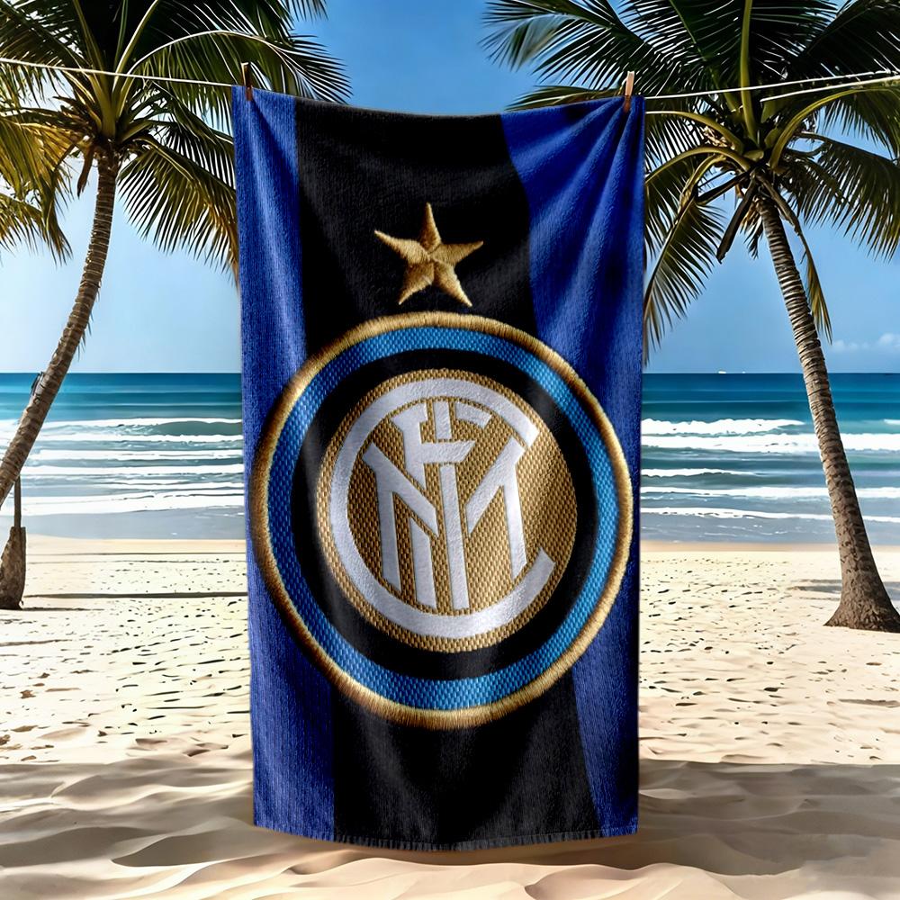Inter Milan Beach Towel Soft Durable Quickdry Comfortable Lightweight Portable For Swimmingbeachcamping Travel Beach Accessoriesgym