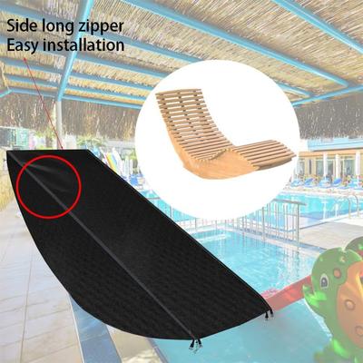 Dust Cover with Waterproof and Windproof Features for Garden Lounge Chair Furniture Made from Tear Resistant Oxford Fabric
