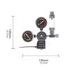 Corrosion Resistant Aluminum CO2 Double Pressure Monitor System For Aquarium Plant