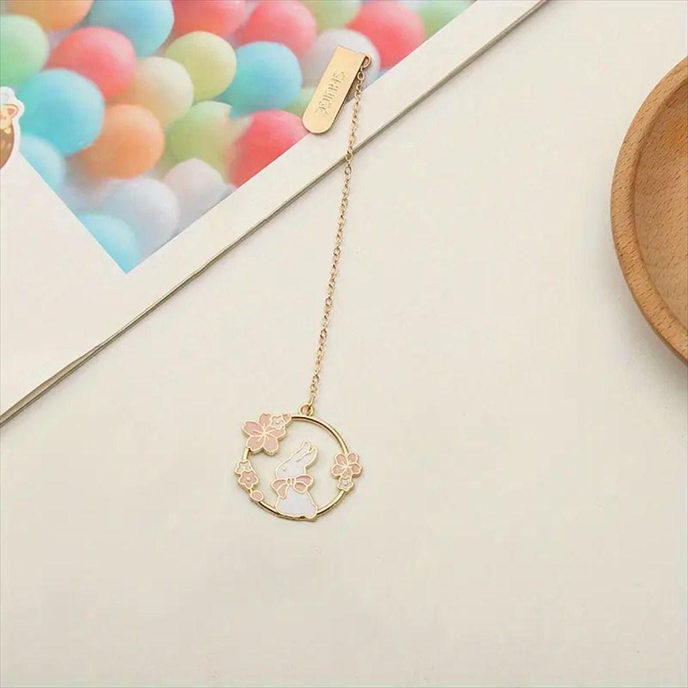 Cherry Blossom Bookmark Pet Design Pendant Bookmarks Creative Book Clip  Student