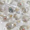 10Pcs Mini Cartoon Expression Stress Ball Anxiety Relief Clear Ball Squeeze Toy Sensory Ball Fidget Desk Toy Party Favors