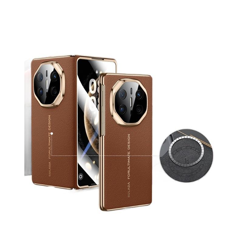 Applicable To Huawei Matex6 Mobile Phone Case and Film Integrated Magnetic Suction X5 Collector's Edition X3 Electroplating All-inclusive Anti-drop Me