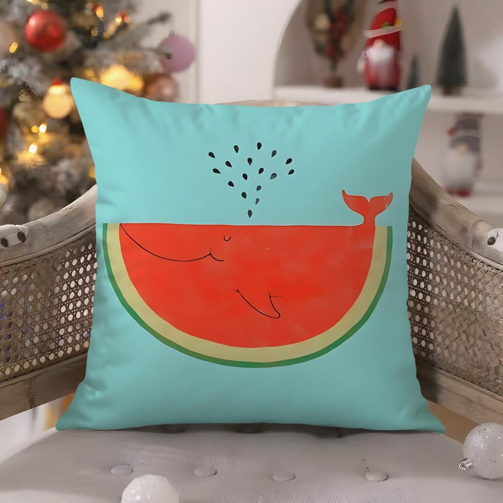 Cartoon Fun Pillow Patterns for Toddlers Pillow Case Comfort Sofa Bed Silky Elegant Invisible Zipper Decorative Cushion Cover