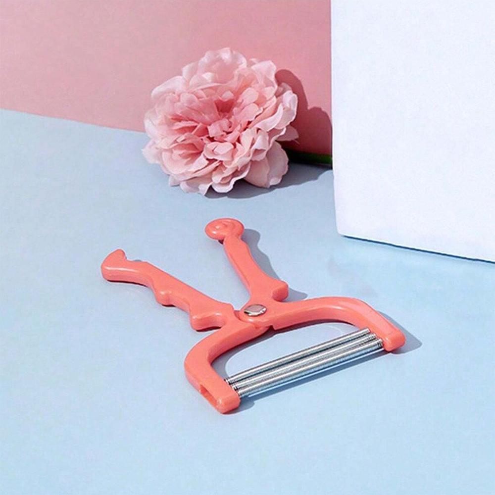 

1 шт. Ручной эпилятор для удаления волос на лице, косметический инструмент для бритья и плетения для женщин красный