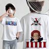 Summer New Arrival One Piece Pattern Tshirt unisex anime print casual shortsleeved fashionable streetwear top Y2K style