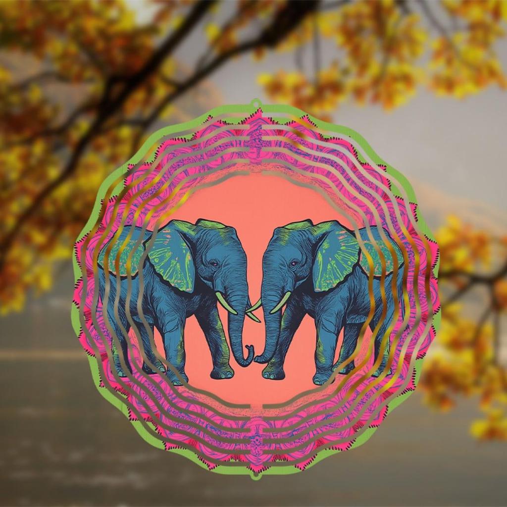 360 Grad Drehendes Metall-Windspiel 25,4 cm Hängend für Garten-Terrassen-Dekor Einzigartige Geschenkidee für Freunde Familie Alle Jahreszeiten