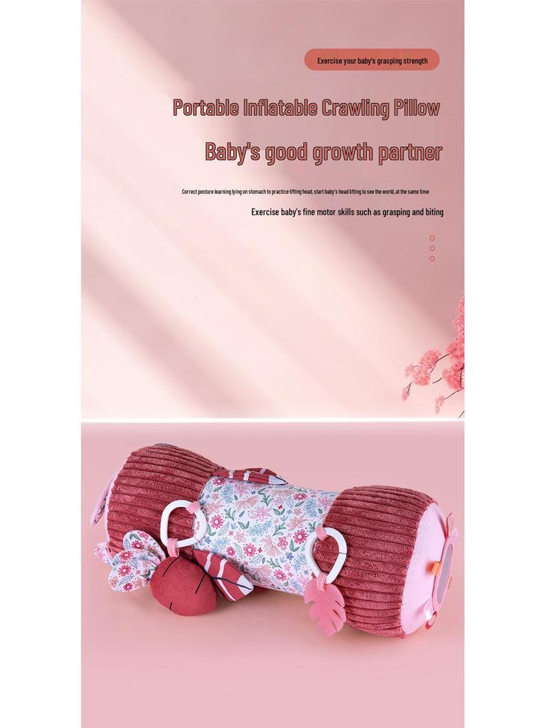 Aipinqi Inflatable Baby Tummy Time Mat & Pillow Set for Newborns