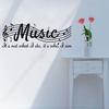 Odnímatelná hudba není hudební poznámky Umělecká výzdoba pokoje Vinyl DIY samolepka na zeď
