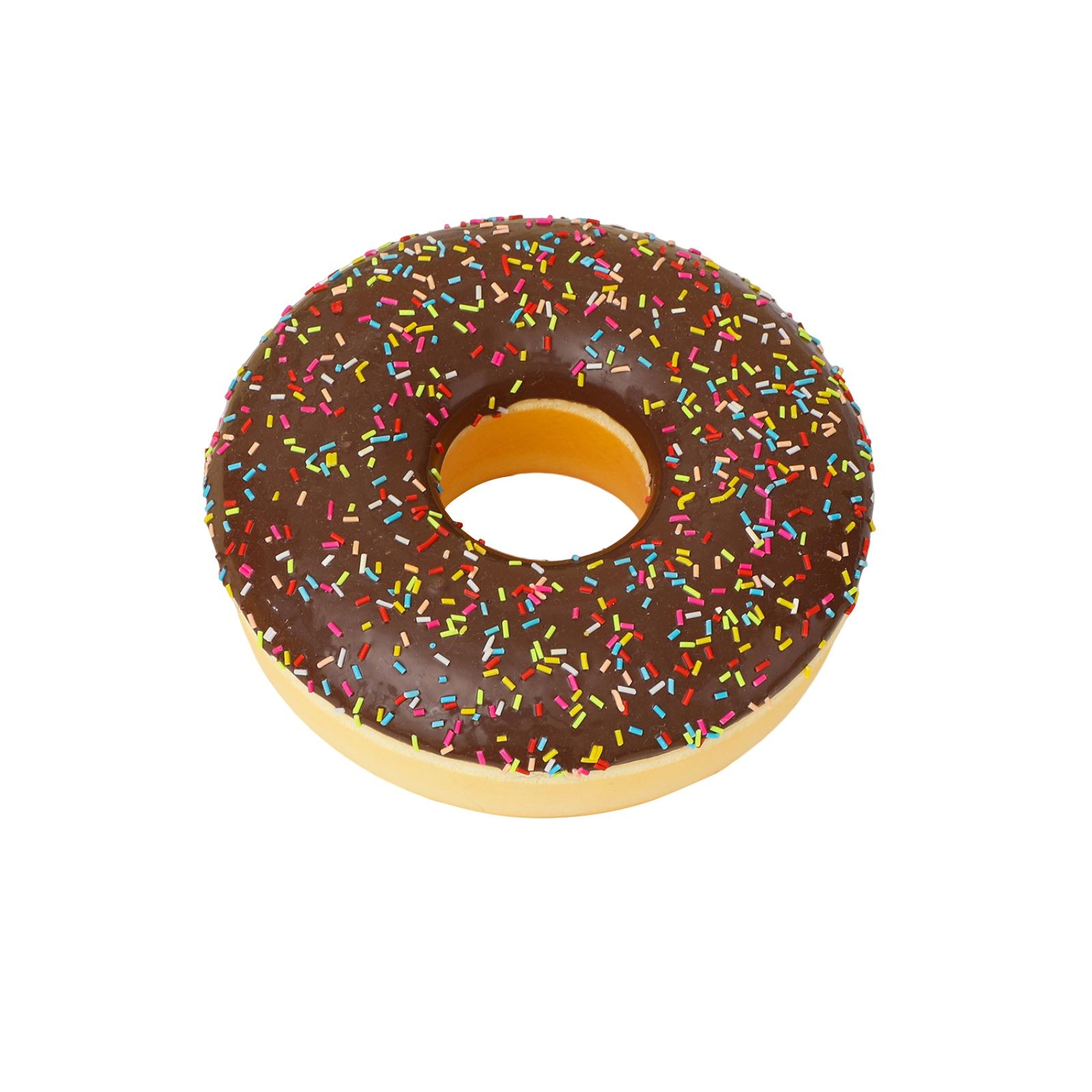 

Large Realistic Donut Model Toy Soft Squishy Food Replica Fast Rebound Simulation Doughnut Toy for Display and Collection One Size