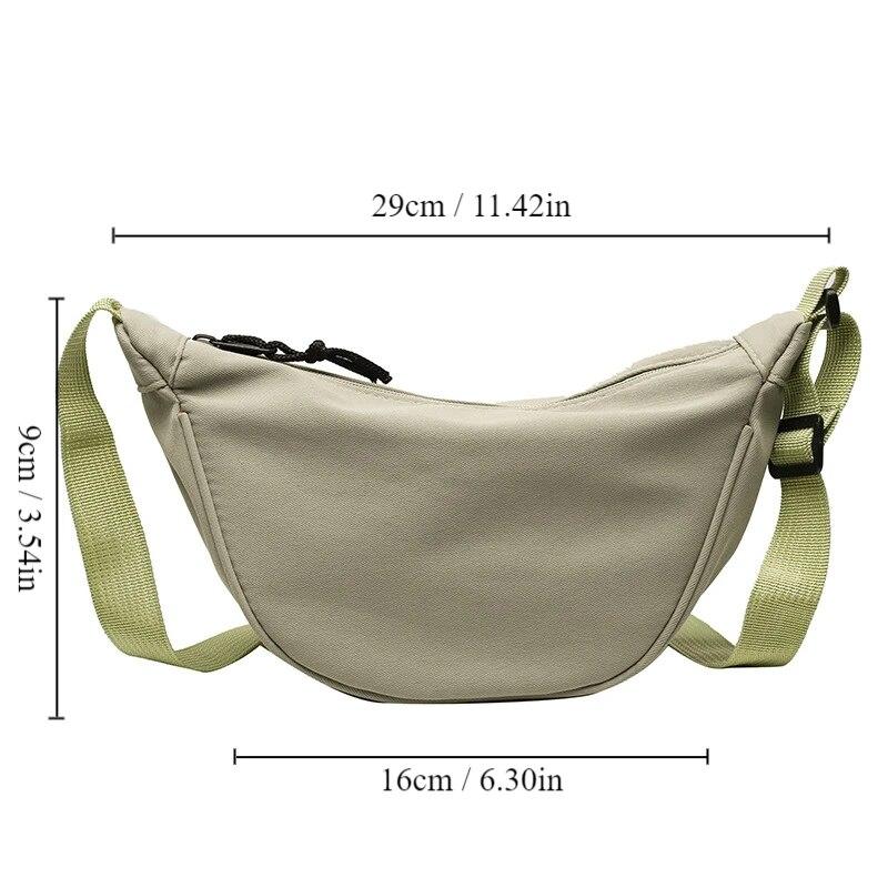 1pc Crossbody Dumpling Bag For Women Large Capacity Travel Solid Color Chest Bag Designed Ladies Daily Street Fanny Packs