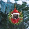 Acrylic Acrylic Dog Christmas Accessories Decorative Christmas Dogs Ornament  Holiday Party